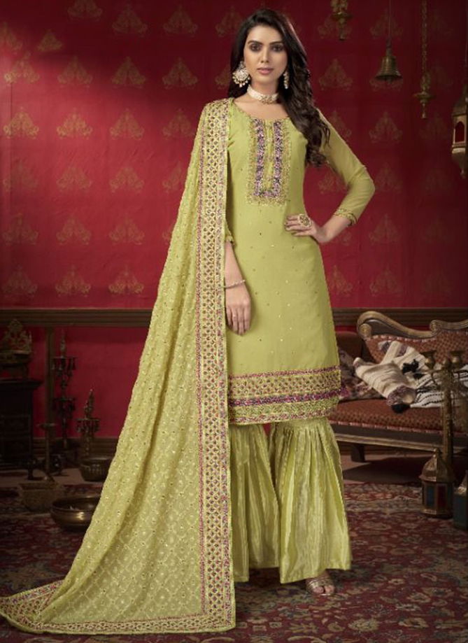 Zeeya Erina Varni New Exclusive Faux Georgette Festive Wear Salwar Suit Collection